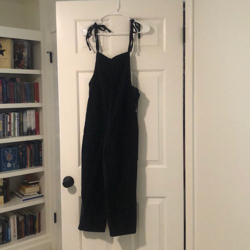 Black Corduroy Romper